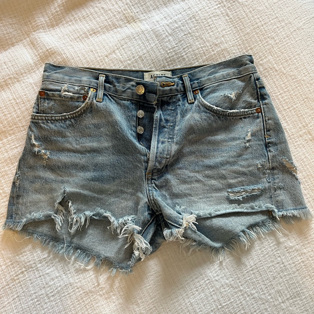 Agolde parker vintage cutoff shorts